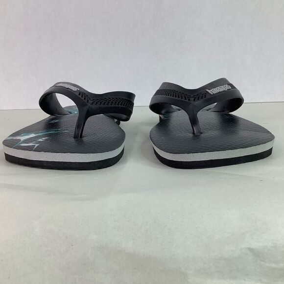 NWOT! Havaianas Batman Flip Flops Black Teal Boys Water Sandals Sz 2Y/EUR 33/34 - Picture 4 of 9